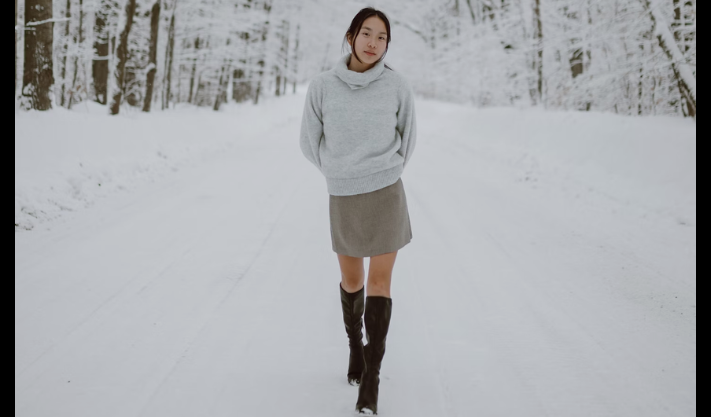 How to Rock a Miniskirt and Boots All Winter Long
