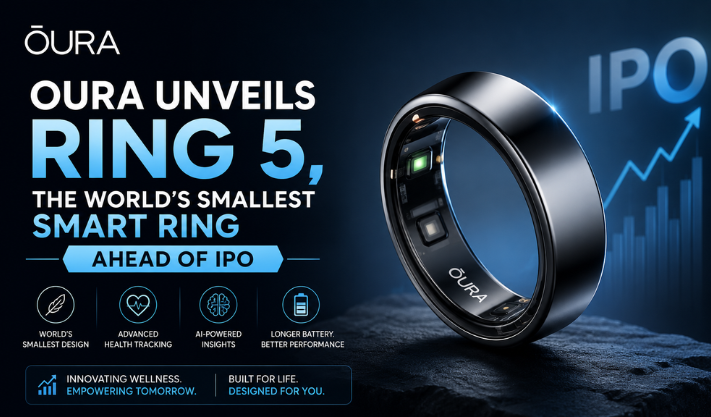 Oura Unveils Ring 5, the World’s Smallest Smart Ring Ahead of IPO